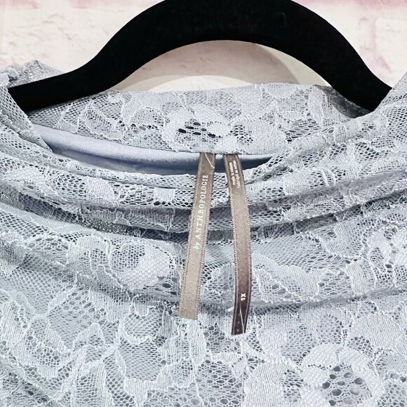 Anthropologie The Maya Ruched Cowl Neck Dress Lace Edition Plus Size 1X New - Picture 8 of 11